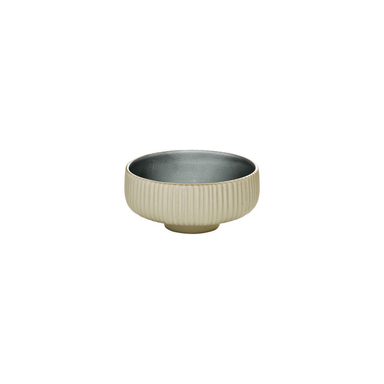 Nara, Dip-Schälchen rund Relief ø 80 mm / 0,12 l grau